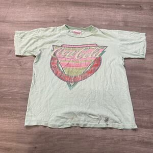 VINTAGE 70S 80S COCA-COLA T-SHIRT FITS SMALL GREEN